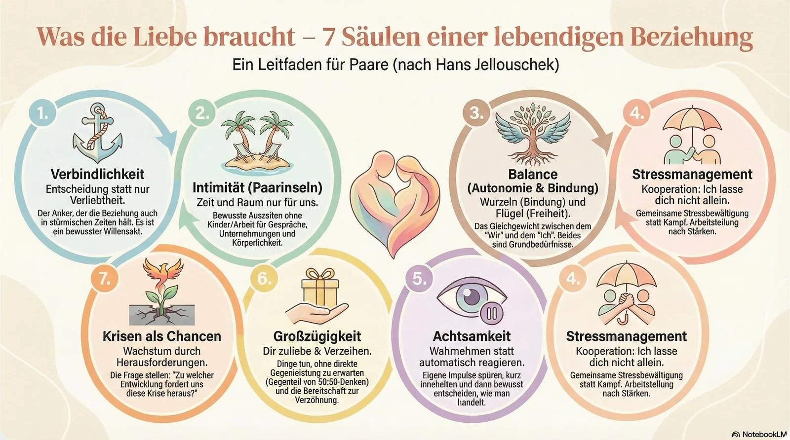 Was die Liebe braucht - sieben Säulen einer lebendigen Beziehung.