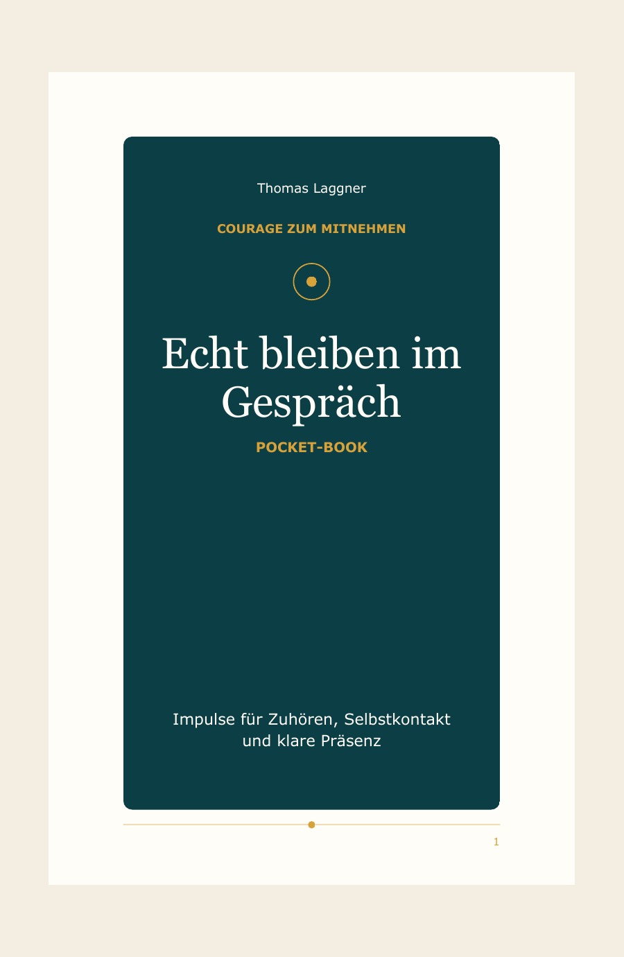 Cover: Echt bleiben im Gespräch